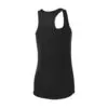 Sport-Tek Women's PosiCharge Competitor Racerback Tank, Black, back view