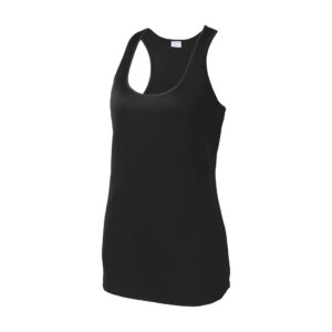 Sport-Tek Women's PosiCharge Competitor Racerback Tank, Black, front view