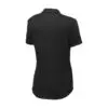 Sport-Tek Women's PosiCharge Tri-Blend Wicking Polo, Black Triad Solid, back view