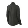 Sport-Tek Women's Endeavor 1/2-Zip Pullover, Black Heather, back view
