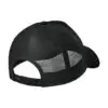 New Era Snapback Trucker Cap, Flag Black/ Black, back view