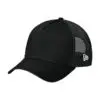 New Era Snapback Trucker Cap, Flag Black/ Black, side view