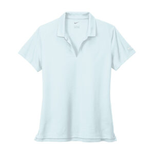 Nike Women's Dri-FIT Micro Pique 2.0 Polo, Blue Tint, front view