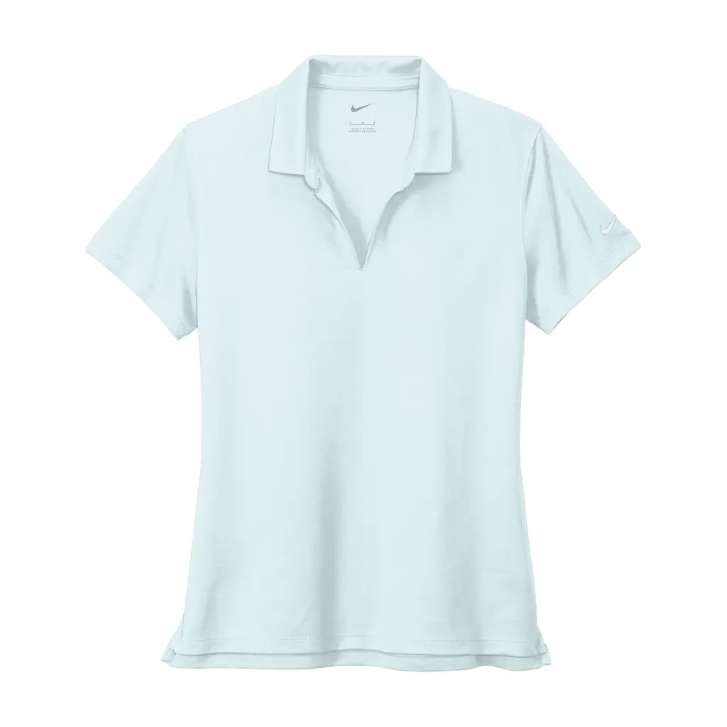 Nike Women's Dri-FIT Micro Pique 2.0 Polo, Blue Tint, front view