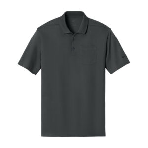 Nike Dri-FIT Micro Pique 2.0 Pocket Polo, Anthracite, front view