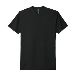 Next Level Apparel Adult CVC Tee, Black, front view