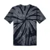 Port & Co Tie-Dye Tee, Black, back view