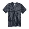 Port & Co Youth Tie-Dye Tee, Black, front view
