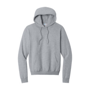 Port & Co Core Fleece Pullover Hooded Sweatshirt, Athletic Heather, front view