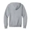 Port & Co Core Fleece Full-Zip Hooded Sweatshirt, Athletic Heather, back view