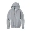 Port & Co Core Fleece Full-Zip Hooded Sweatshirt, Athletic Heather, front view
