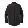 Port Authority Long Sleeve Easy Care Shirt, Black/ Light Stone, back view
