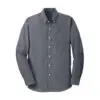 Port Authority SuperPro Oxford Shirt, Black, front view