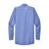Red Kap Long Sleeve Industrial Work Shirt, Light Blue, back view