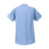 Red Kap Short Sleeve Industrial Work Shirt, Light Blue, back view