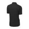 Sport-Tek PosiCharge Tri-Blend Wicking Polo, Black Triad Solid, back view