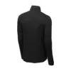 Sport-Tek PosiCharge Tri-Blend Wicking 1/4-Zip Pullover, Black Triad Solid, back view
