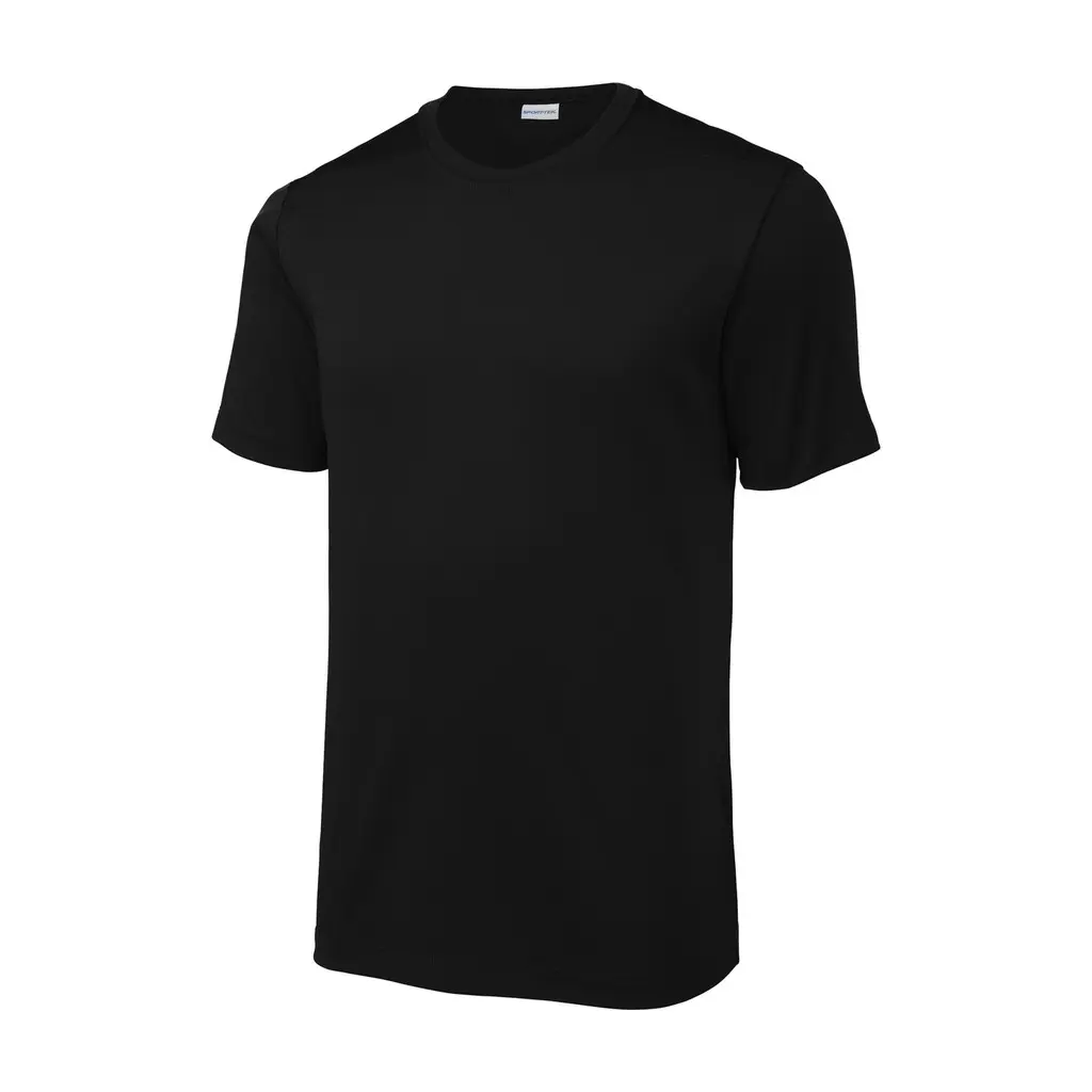 Sport-Tek Posi-UV Pro Tee, Black, front view