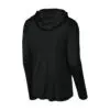 Sport-Tek Posi-UV Pro Long Sleeve Hoodie, Black, back view