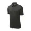 Sport-Tek Endeavor Polo, Black Heather, front view