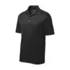 Sport-Tek PosiCharge RacerMesh Polo, Black, front view