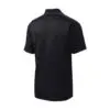 Sport-Tek Micropique Sport-Wick Piped Polo, Black/ Iron Grey, back view