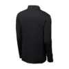 Sport-Tek Long Sleeve Micropique Sport-Wick Polo, Black, back view