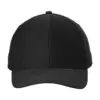 Sport-Tek Action Snapback Cap, Black, front view