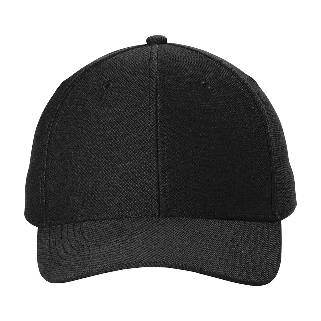 Sport-Tek Action Snapback Cap, Black, front view