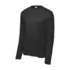 Sport-Tek Tall Long Sleeve PosiCharge Competitor Tee, Black, front view