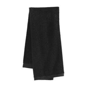 Port Authority Sport Towel, Black, front view