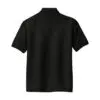 Port Authority Youth Silk Touch Polo, Black, back view