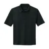 Port Authority Youth Silk Touch Performance Polo, Black, front view