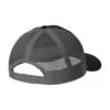 Port Authority Youth Snapback Trucker Cap, Black/ Grey Steel, back view